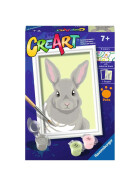 Ravensburger CreArt - Malen nach Zahlen - Gray Rabbit