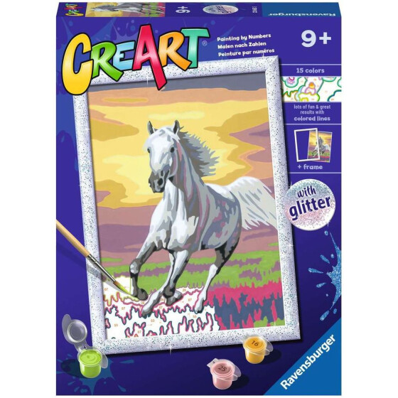 Ravensburger CreArt - Malen nach Zahlen - Horse at Sunset