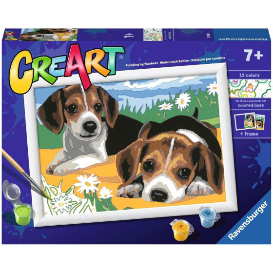 Ravensburger CreArt - Malen nach Zahlen - Jack Russel Puppy
