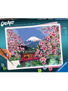 Ravensburger CreArt - Malen nach Zahlen - Japanese Cherry Blossom
