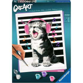 Ravensburger CreArt - Malen nach Zahlen - Kitten Karaoke