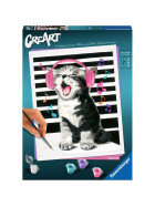 Ravensburger CreArt - Malen nach Zahlen - Kitten Karaoke