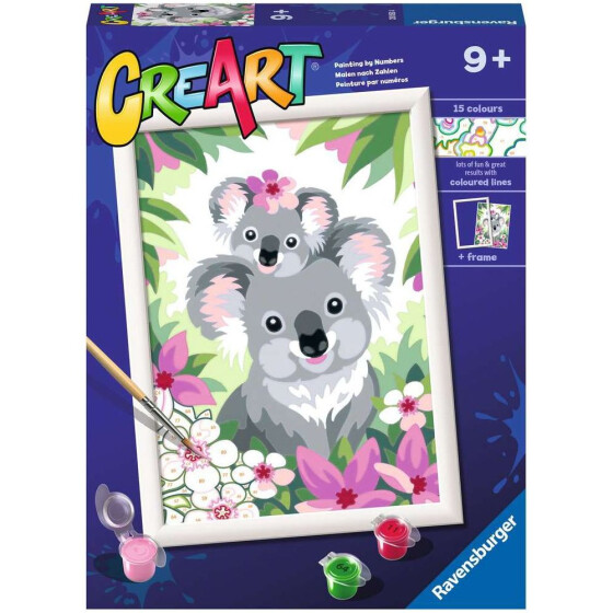 Ravensburger CreArt - Malen nach Zahlen - Koala Cuties