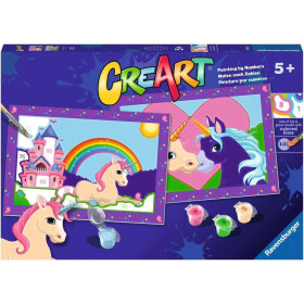 Ravensburger CreArt - Malen nach Zahlen - Magical Unicorns