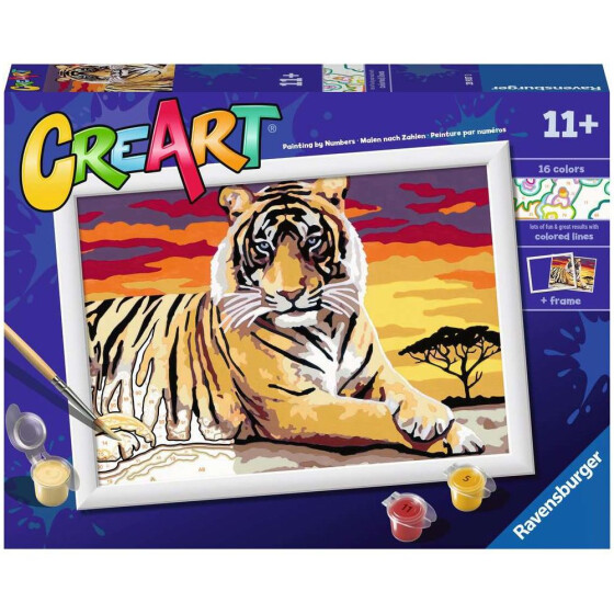 Ravensburger CreArt - Malen nach Zahlen - Majestic Tiger