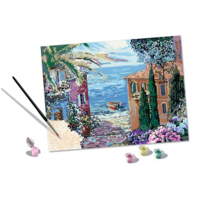 Ravensburger CreArt - Malen nach Zahlen - Mediterranean Landscape