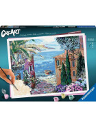 Ravensburger CreArt - Malen nach Zahlen - Mediterranean Landscape