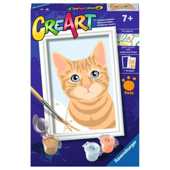 Ravensburger CreArt - Malen nach Zahlen - Orange Tabby