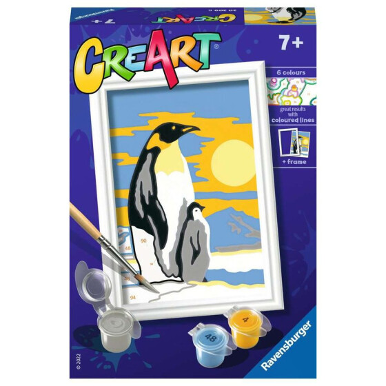 Ravensburger CreArt - Malen nach Zahlen - Penguin Family