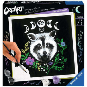 Ravensburger CreArt - Malen nach Zahlen - Pixie Cold: Racoon