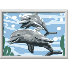 Ravensburger CreArt - Malen nach Zahlen - Pod of Dolphins