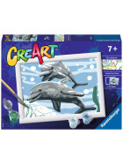 Ravensburger CreArt - Malen nach Zahlen - Pod of Dolphins