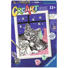 Ravensburger CreArt - Malen nach Zahlen - Sleepy Kitties
