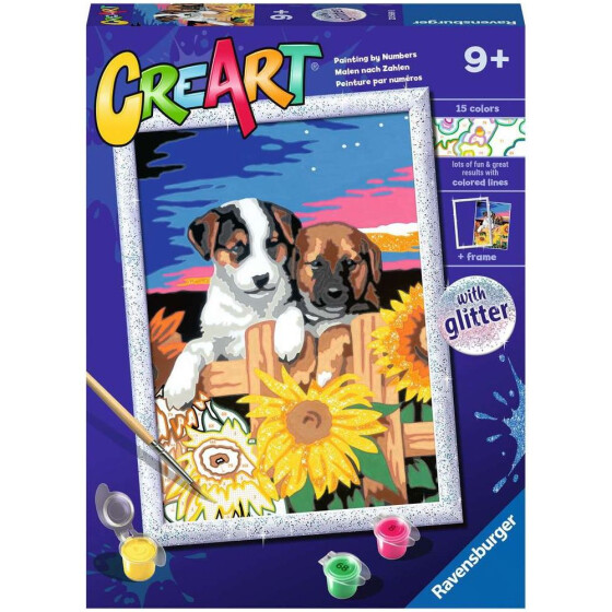 Ravensburger CreArt - Malen nach Zahlen - Sunset paw-fection