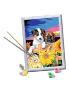 Ravensburger CreArt - Malen nach Zahlen - Sunset paw-fection