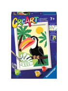 Ravensburger CreArt - Malen nach Zahlen - Toucan in Jungle