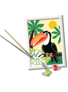 Ravensburger CreArt - Malen nach Zahlen - Toucan in Jungle
