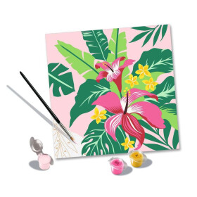 Ravensburger CreArt - Malen nach Zahlen - Tropical Plants