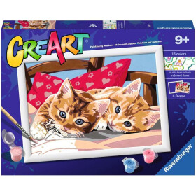 Ravensburger CreArt - Malen nach Zahlen - Two Cuddly Cats