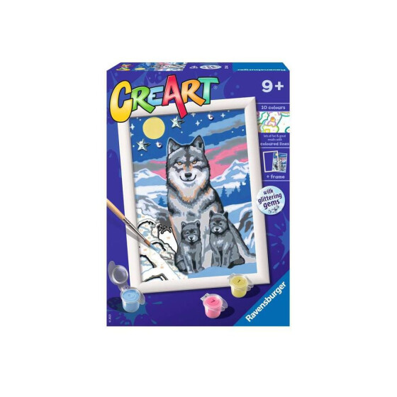 Ravensburger CreArt - Malen nach Zahlen - Wonderful Wolf Family