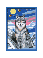 Ravensburger CreArt - Malen nach Zahlen - Wonderful Wolf Family
