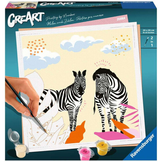 Ravensburger CreArt - Malen nach Zahlen - Zebra