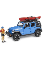 Bruder Jeep Wrangler Rubicon mit Kajak und Figur