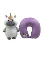 Pl&uuml;sch-Reisekissen Einhorn