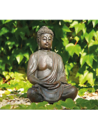 Buddha sitzend in Braun, 28 cm