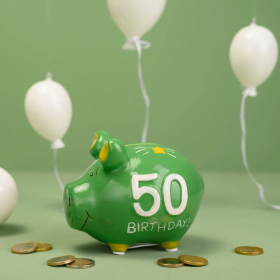 Sparschwein, 50 - Jahreszahl