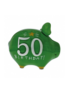 Sparschwein, 50 - Jahreszahl