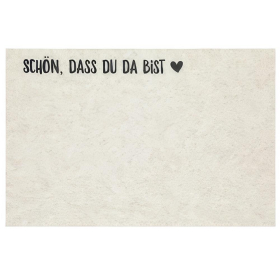 Tischset Schön, dass du da bist, Filz, beige, 45 x...
