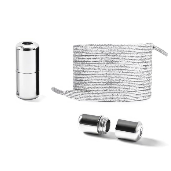 X-Style Elastische Schnürsenkel, silver