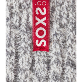 Graue Wolle Kindersocken Chillli Pepper, medium, 30-34