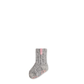 Graue Wolle Babysocken Fairy Tale, Anti-Rutsch, Kniesocke