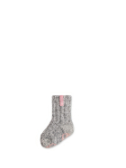 Graue Wolle Babysocken Fairy Tale, Anti-Rutsch, Kniesocke