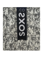 Graue Wolle Damensocken und Herrensocken Jet Black, Wadensocke, 34-36
