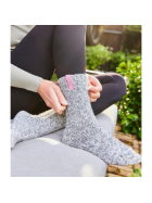Graue Wolle Damensocken Bubblegum, Wadensocke, 42-46