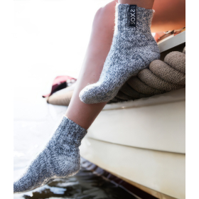 Graue Wolle Herren- & Damensocken Jet Black,...