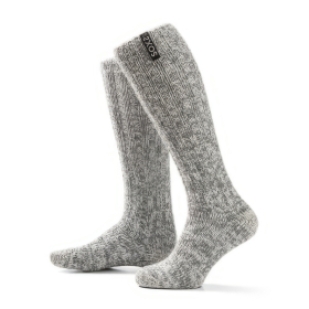 Graue Wolle Damen- & Herrensocken Jet Black,...
