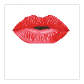 Diamond Painting Rote Lippen