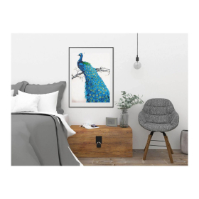 Diamond Painting Blauer Pfau