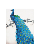 Diamond Painting Blauer Pfau