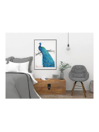 Diamond Painting Blauer Pfau