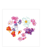 Diamond Painting Blumenherz