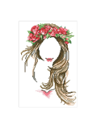 Diamond Painting Blumenhaarschmuck