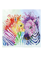 Diamond Painting Regenbogen Zebras