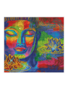 Diamond Painting Buddha und Lotusblumen