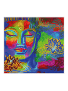 Diamond Painting Buddha und Lotusblumen