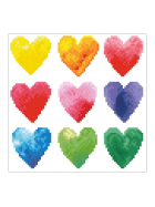 Diamond Painting Herzen Regenbogen